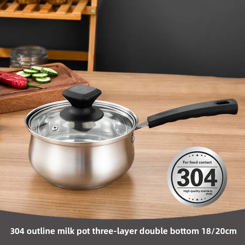 Soup Kettle Warmer - Dapur 304 Stainless Steel Stewpan Panci