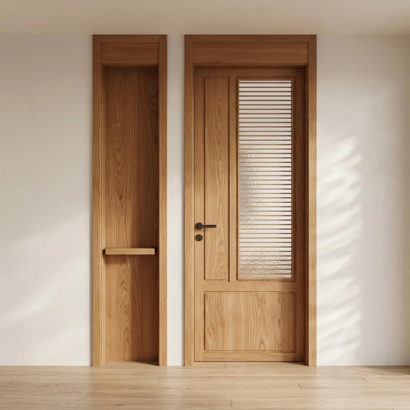 Commercial Kitchen Interior Design - Pintu geser interior kayu solid mewah