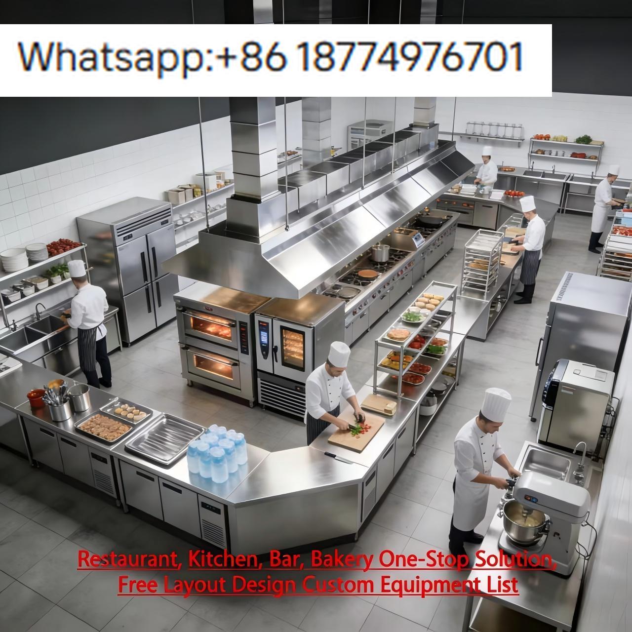 Commercial Kitchen Layout Design - Peralatan Dapur Cepat Saji KFC, Desain