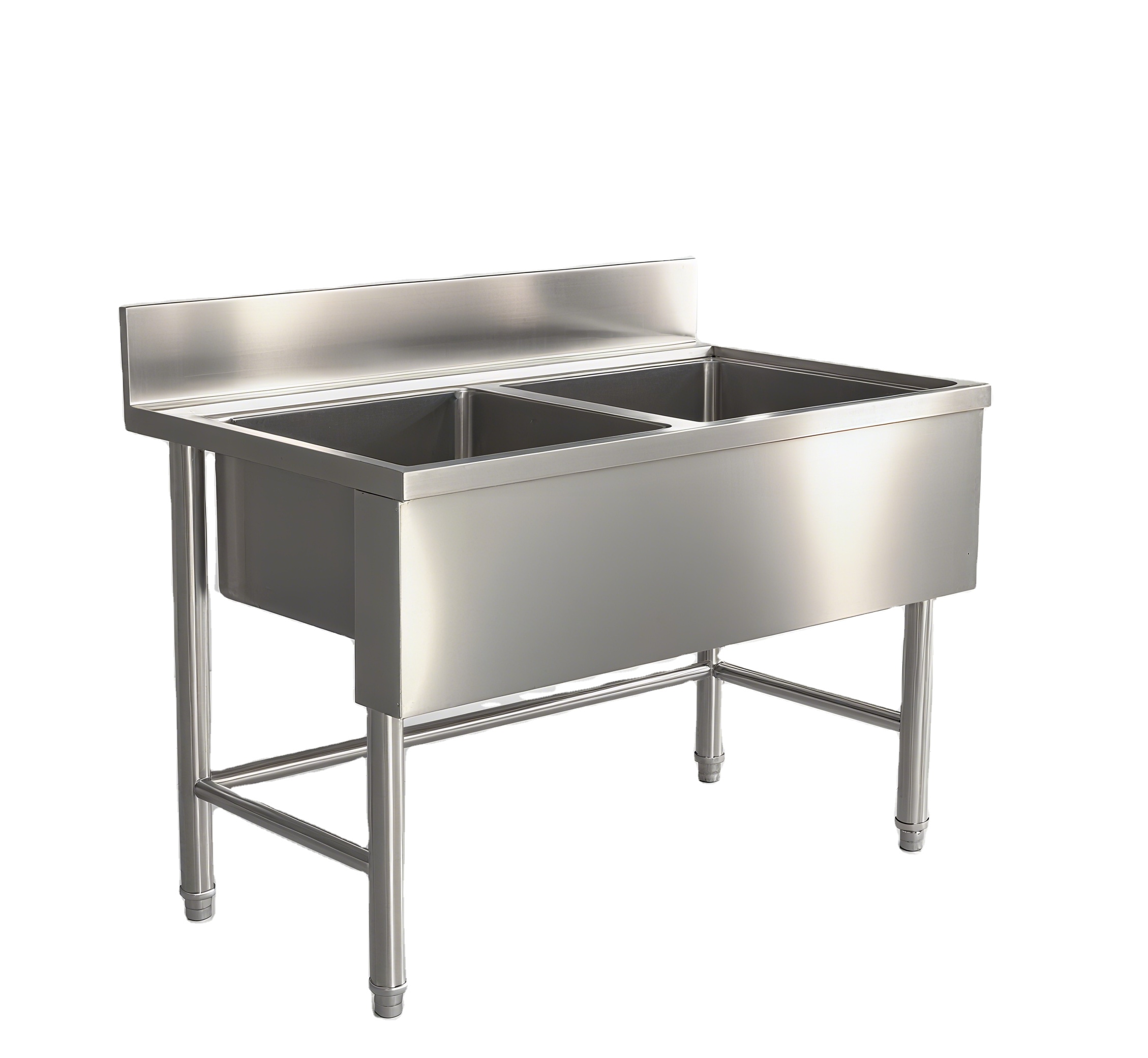 Commercial Kitchen Double Sink - Wastafel Dua Tingkat Stainless Steel Ukuran