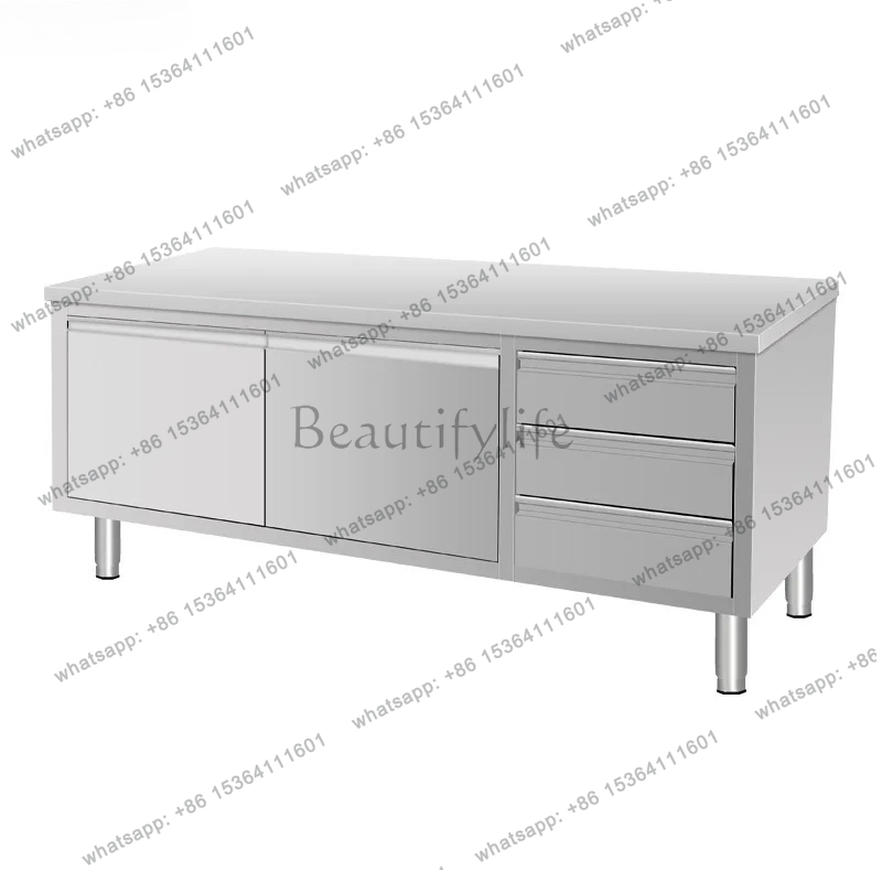 Commercial Kitchen Worktops - Lemari Dapur Komersial Stainless Steel dengan