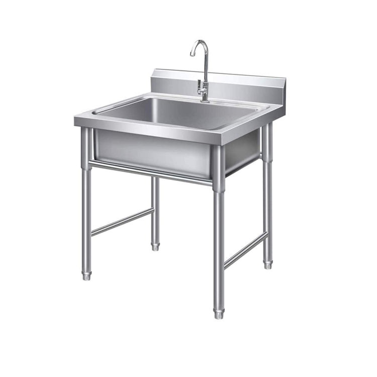 Commercial Kitchen Double Sink - Wastafel Sluice Dapur Baja Tahan Karat
