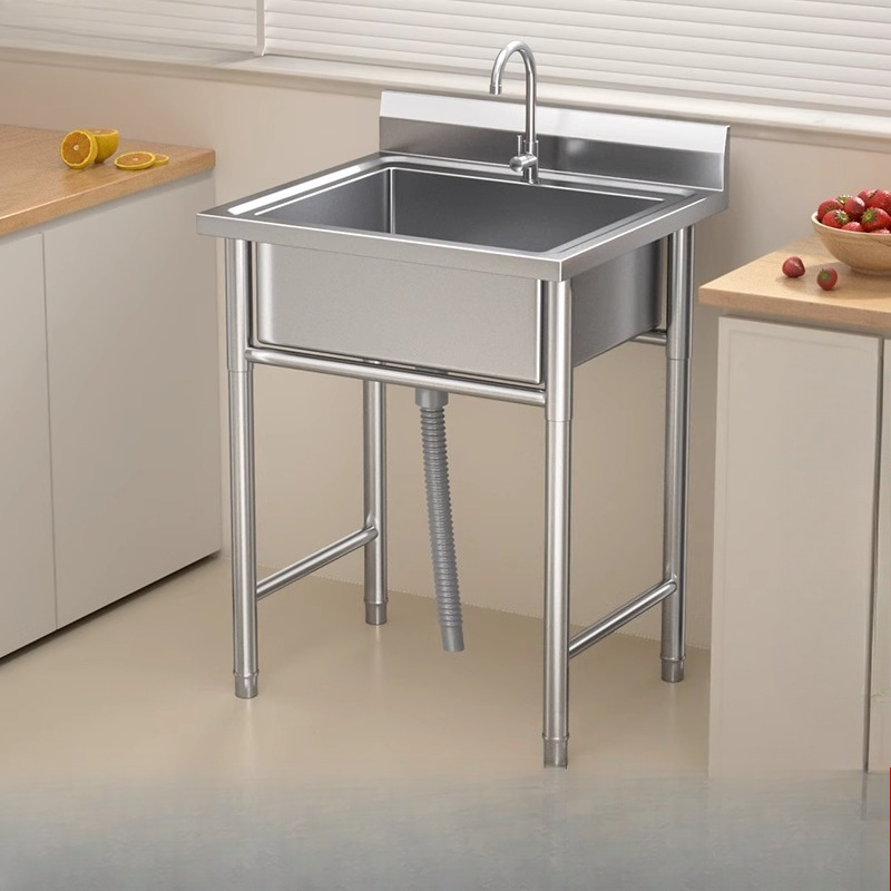 Wastafel stainless steel komer - Commercial Kitchen Double Sink ulasan dan harga