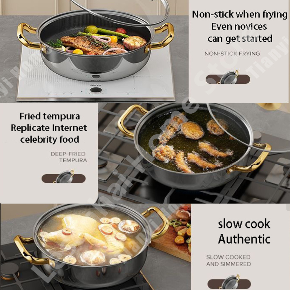 Panci Sup Stainless Steel 30cm - Soup Kettle Warmer ulasan dan harga