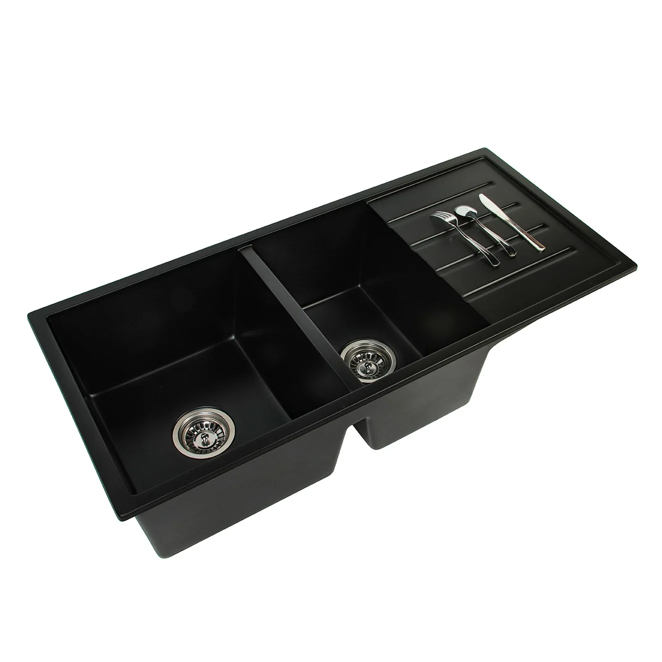 y Dijual wastafel dapur kuarsa - Commercial Kitchen Double Sink ulasan dan harga