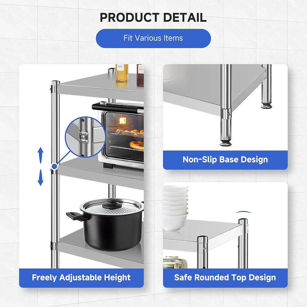 Kz-Premium 304 Stainless Steel - Commercial Kitchen Worktops ulasan dan harga