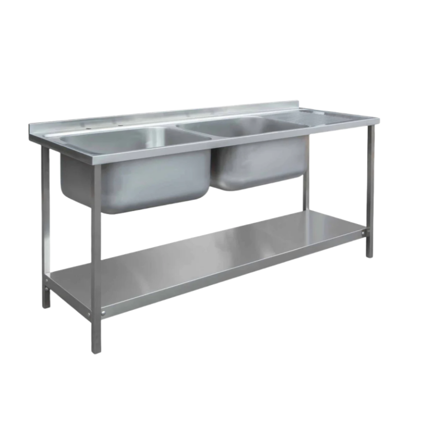 Wastafel Dapur Restoran Komers - Commercial Kitchen Double Sink ulasan dan harga