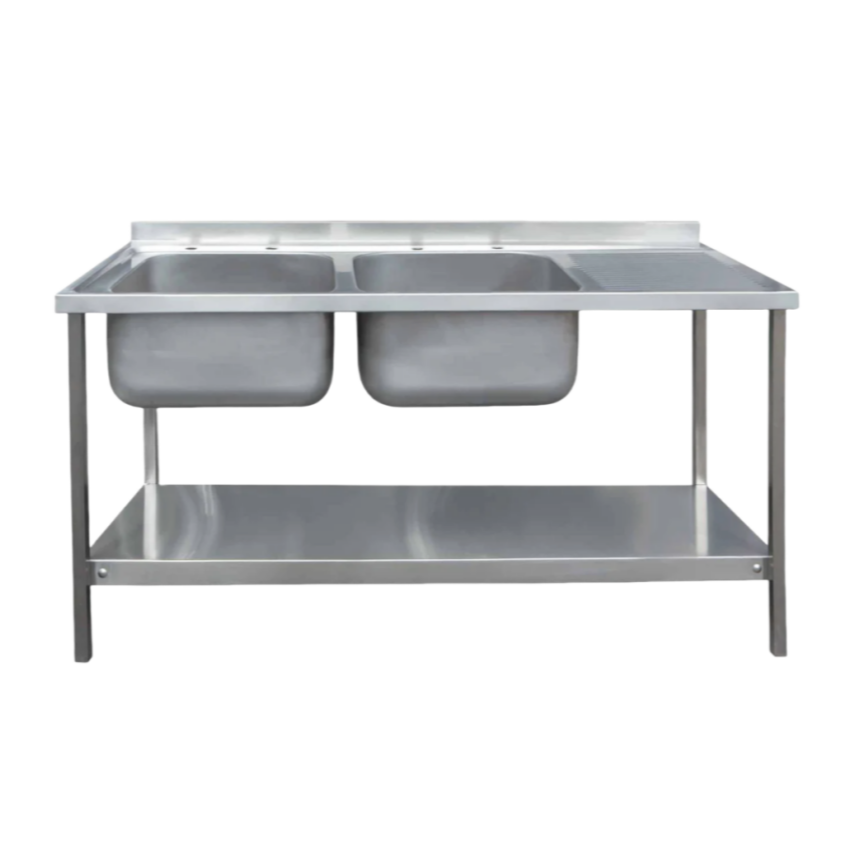 Wastafel Dapur Restoran Komers - Commercial Kitchen Double Sink ulasan dan harga