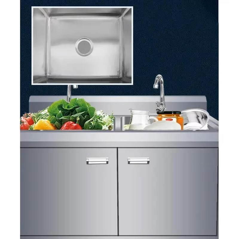 Wastafel Dapur Logam Komersial - Commercial Kitchen Double Sink ulasan dan harga