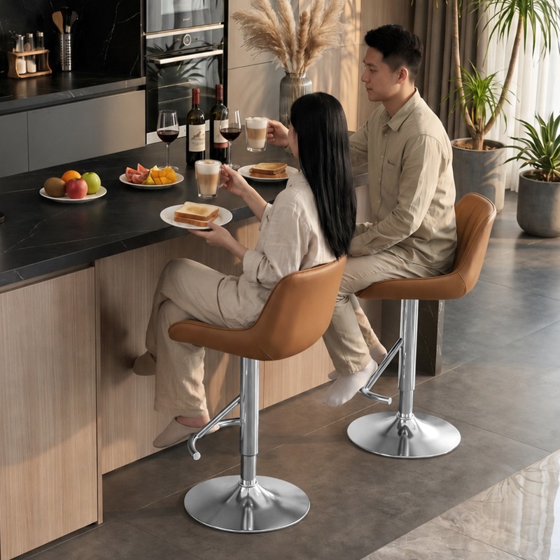 Kursi Bar Tinggi Kayu Elegan V - Commercial Kitchen Interior Design ulasan dan harga