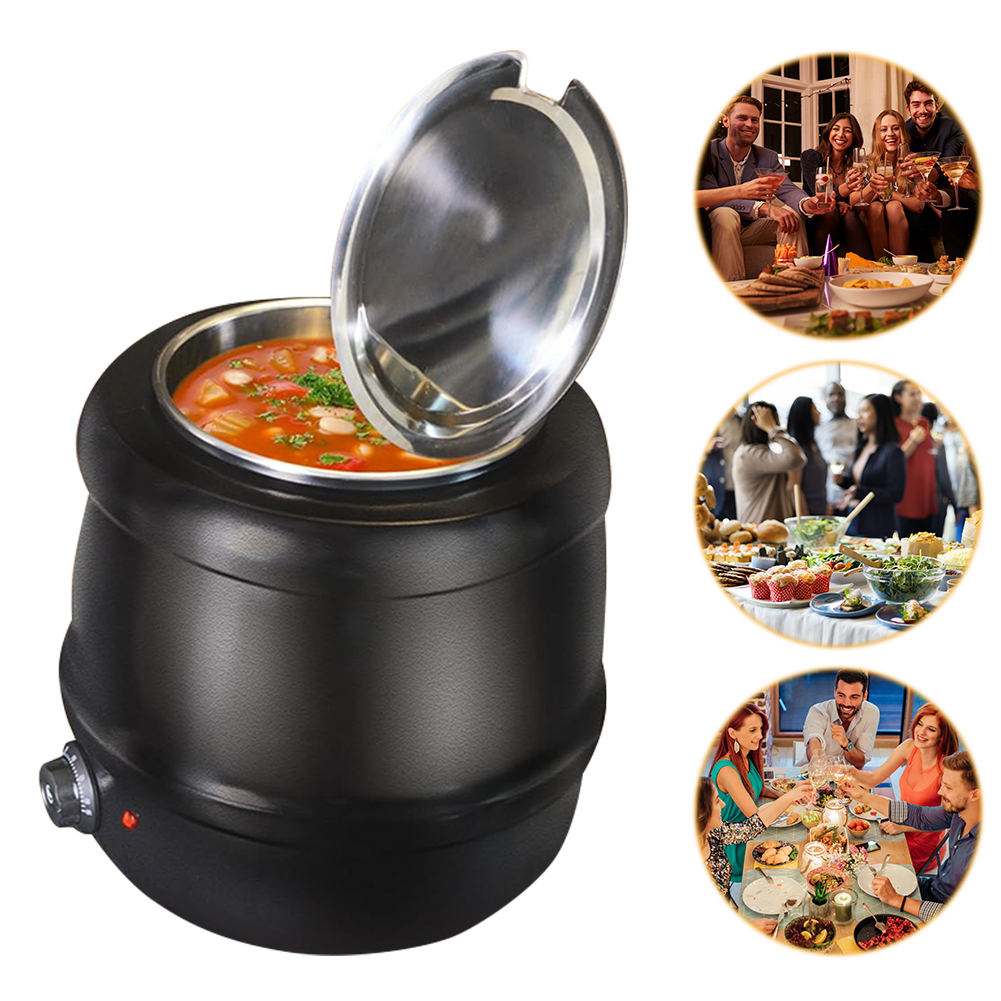 Panci Sup 10L dengan Tutup Eng - Soup Kettle Warmer ulasan dan harga