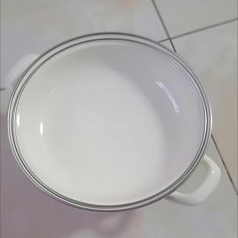 Panci telinga ganda Enamel maw - Soup Kettle Warmer ulasan dan harga