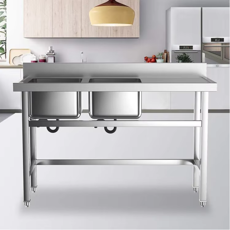 Peralatan Dapur Hotel Komersia - Commercial Kitchen Double Sink ulasan dan harga