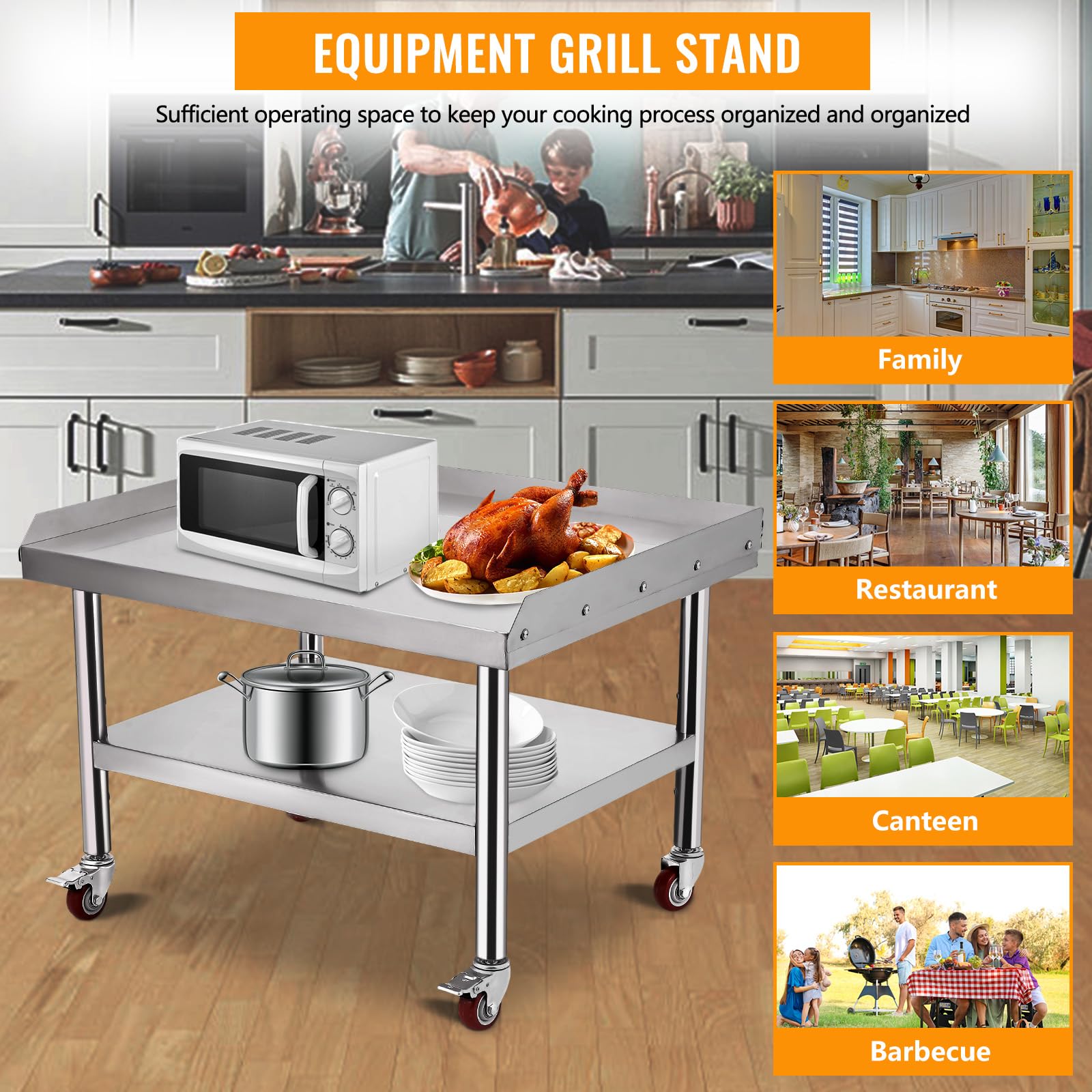Meja Panggangan Peralatan Dapu - Commercial Kitchen Worktops ulasan dan harga