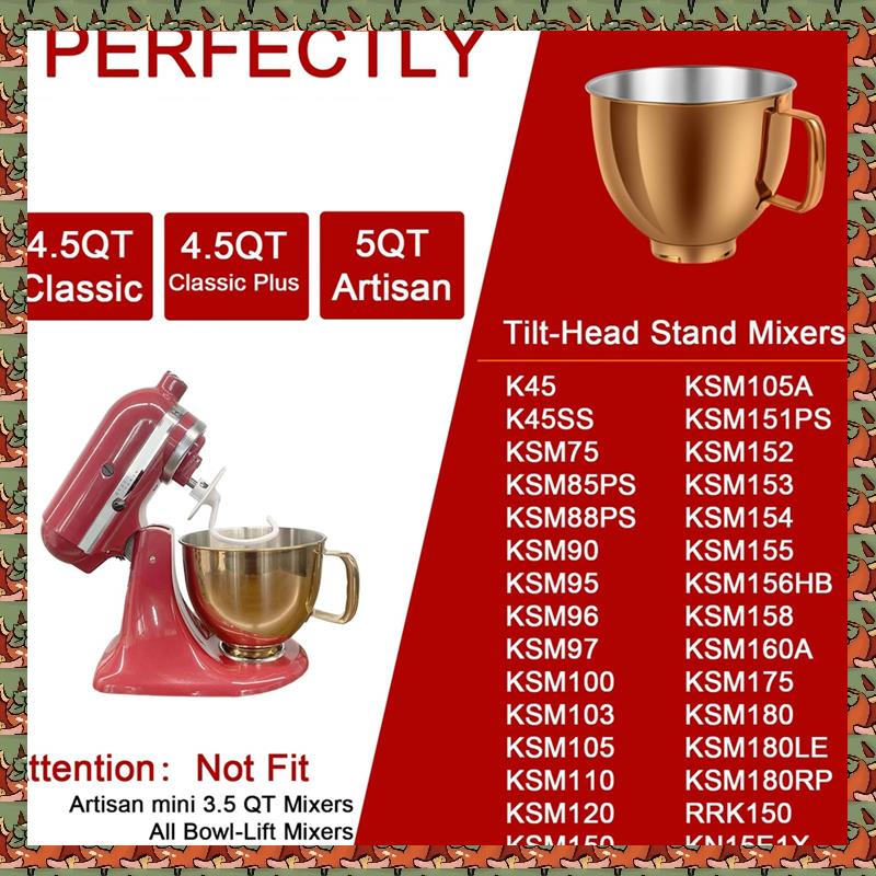 ABLQ 5 QT Mangkuk Mixer Baja T - Kitchenaid Mixer Artisan 5Qt ulasan dan harga