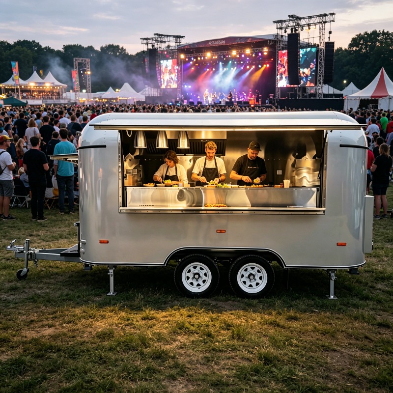 Gerobak Dapur Mobile dari Baja - Commercial Kitchen Layout Design ulasan dan harga
