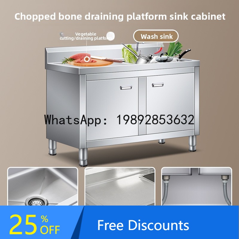 Kabinet Wastafel Dapur Restora - Commercial Kitchen Double Sink ulasan dan harga