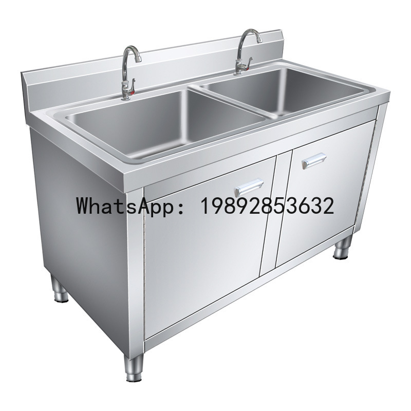Kabinet Wastafel Dapur Restora - Commercial Kitchen Double Sink ulasan dan harga